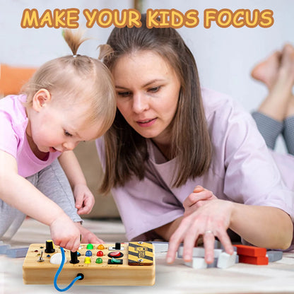 Children's Early Education Montessori Busy Board