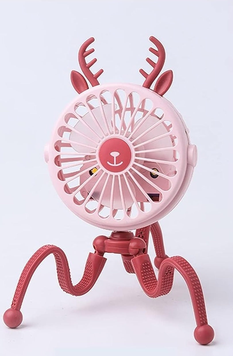 Stroller Baby Fan Light